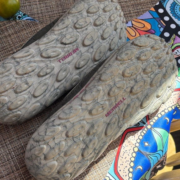 Merrell Quilted Slip-On Sneakers - Olive and Pink - Picture 3 of 5